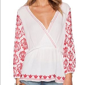 Tularosa Ruby embroidered blouse